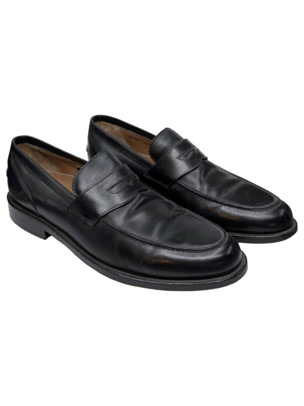 Florsheim Pennington Dress Loafer Mens Black Calf Leather Sheepskin Lined Size 9